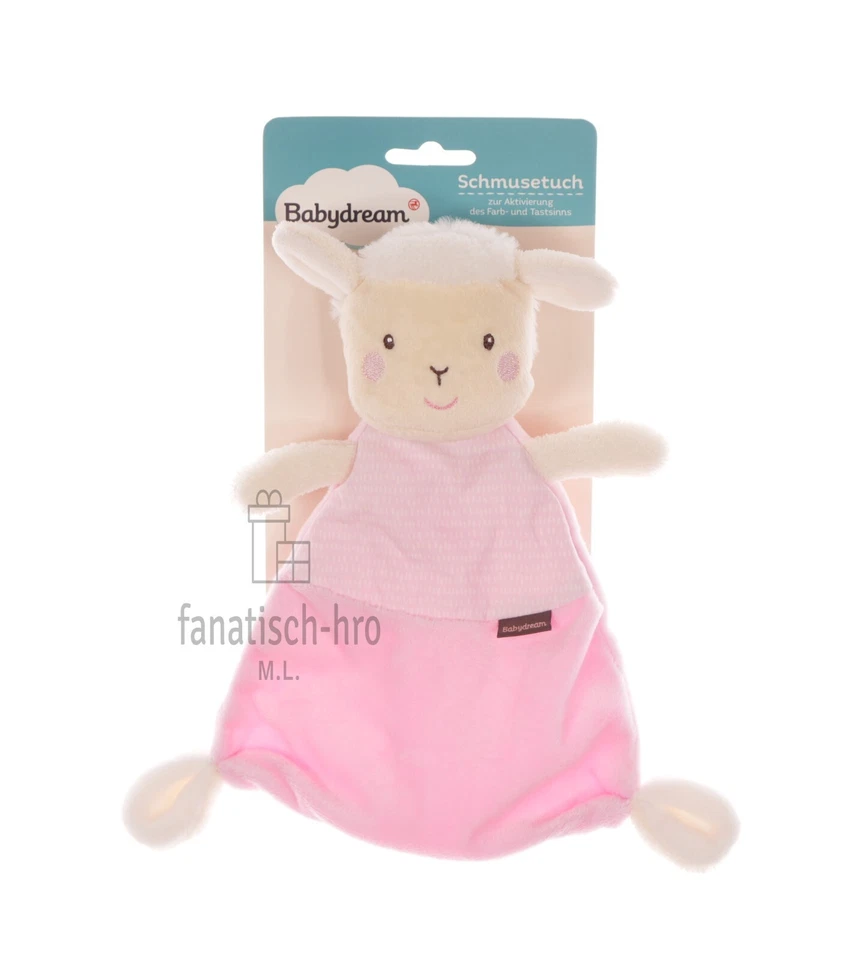 Babydream Schmusetuch Schaf Lamm Baby Kuscheltuch rosa Rossmann 368178 Spieltier