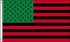 Afro American Flag 3x5 African American David Hammons US USA Red Green
