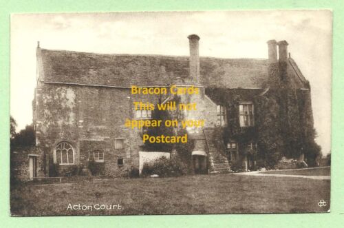 [A294] Gloucestershire Sepia Postcard Acton Court "Iron Acton" - Zdjęcie 1 z 2