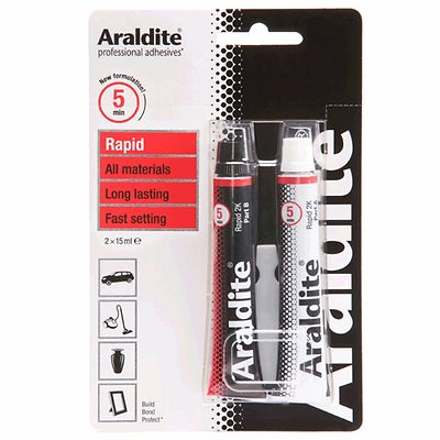 Araldite Super Strong Adhesive Epoxidkleber Rot 30ml schnell abbindend in Minuten
