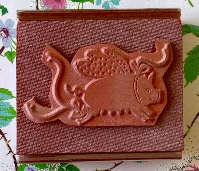 RARE & VINTAGE WHEN PIGS FLY!  joke funny flying bacon oink piggy wilbur laugh 