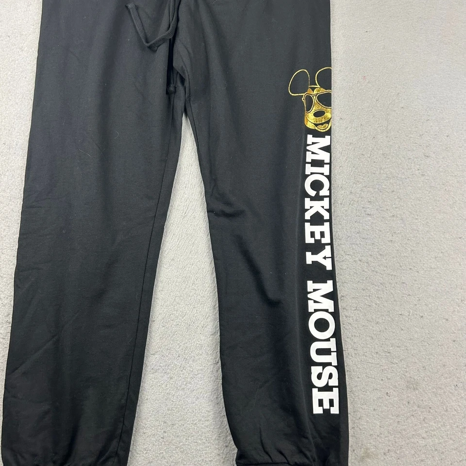 Pantalones Jogger Disney Mickey Mouse Juveniles XL 15/17 Negro Cintura Elástica Niños Nuevos con Etiquetas Foto 4 de 4