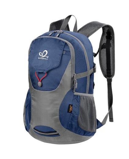 30L Lightweight Packable Hiking Backpack Foldable Daypack in Blue