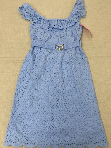 Lilly Pulitzer Ryann Eyelet Shift Dress Women's size 00 - Picture 4 of 10