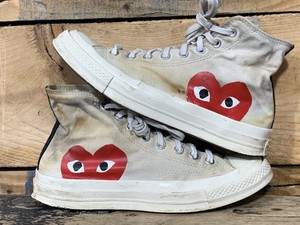 comme des garcons converse womens size 7.5