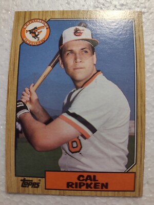 Cal Ripken Jr 1987 Topps Baseball Card ; Rare Near Mint condition with ...