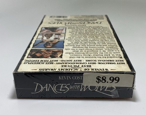 Dances with Wolves (VHS, 1990). New Factory Sealed Video Cassette Tape WATERMARK - Picture 6 of 6