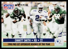 Emmitt Smith, 1990 Pro Set, #800 Offense, Dallas Cowboys,