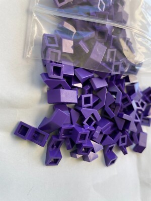 LEGO- NEW-#28192-DARK PURPLE-SLOPE 45 2 X 1 W/CUTOUT/NO STUD -25 PIECES