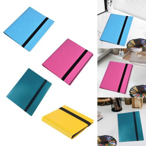 Trading Cards Album Binder Card Organizer for Game Cards 20 Sheets Band Closure - Picture 1 of 13