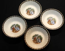 Prim Rose China Loving Couple Set Of Four Cereal Bowls