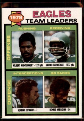 1979 Topps Montgomery/Carmichael/Edwards/Harrison Philadelphia Eagles #151