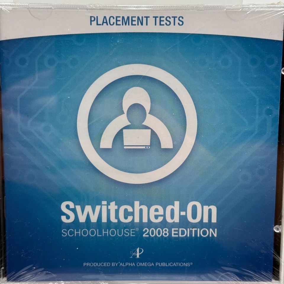 2 pack Switched On Schoolhouse Placement Tests 2008 Edition New Sealed - Image 2 of 4