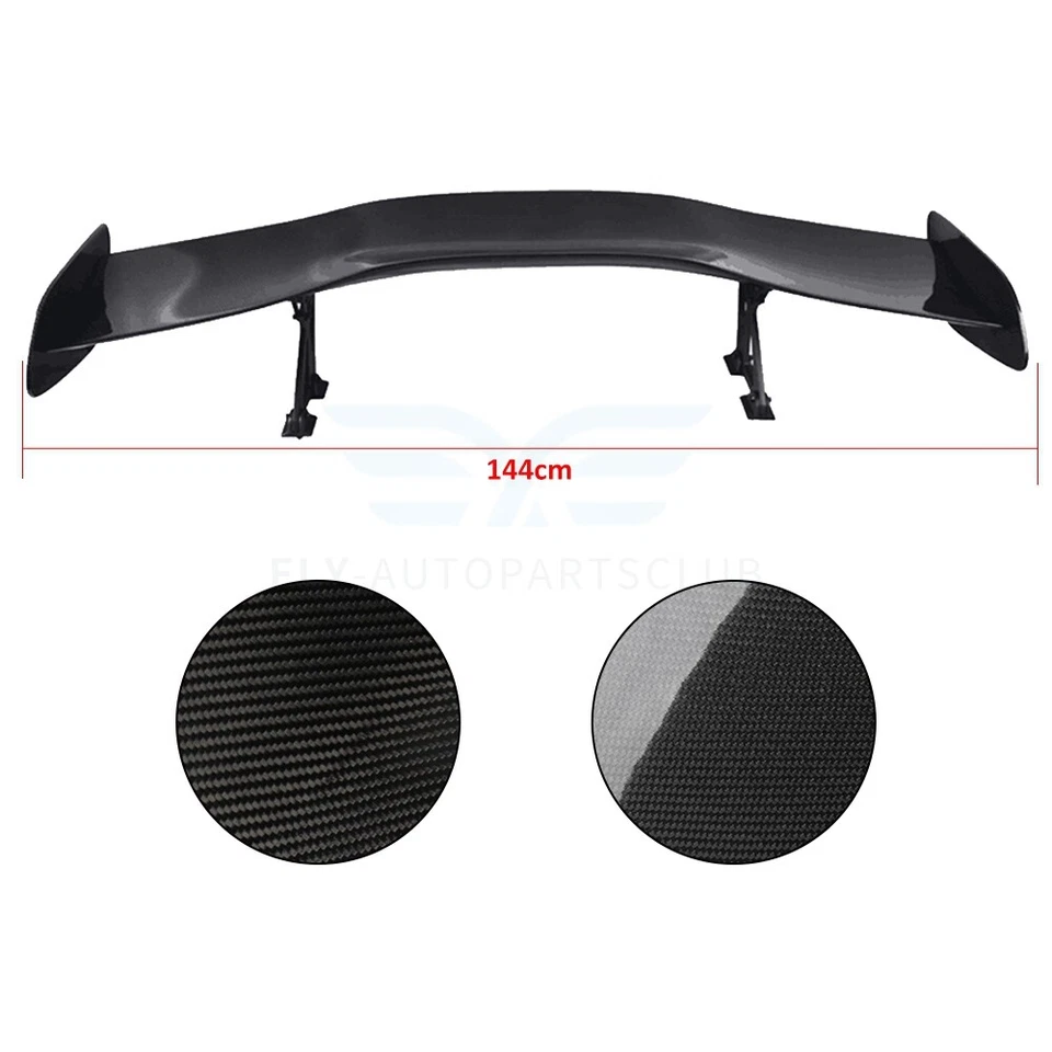 For Chevrolet & GMC Carbon Fiber Racing Trunk Spoiler with Brackets GT Style 57" Foto 3 de 4