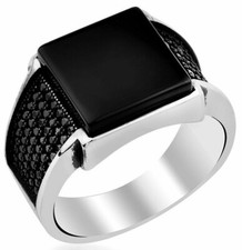 Men silver ring Handmade Pure