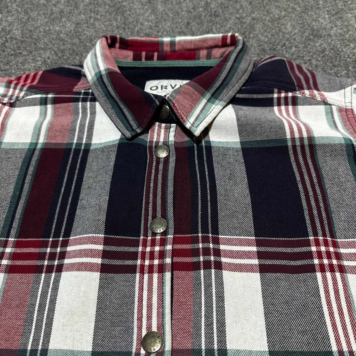 Chemise Orvis Femme Grande Taille - Verte Et Bleue à Carreaux - Doublée Polaire