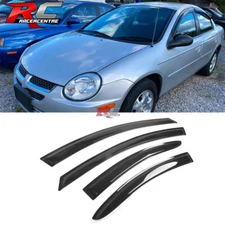 For 00-05 Dodge Neon Window Visors Acrylic Sun Shade Rain Vent Guards 4PC