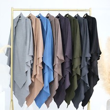 Overhead Khimar Hijab Full Cover Wrap Shawls Prayer Burka Niqab Headscarf Arab