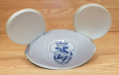 Disney Store 25th Anniversary Gray Mickey Mouse Hat Ears  display picture 2