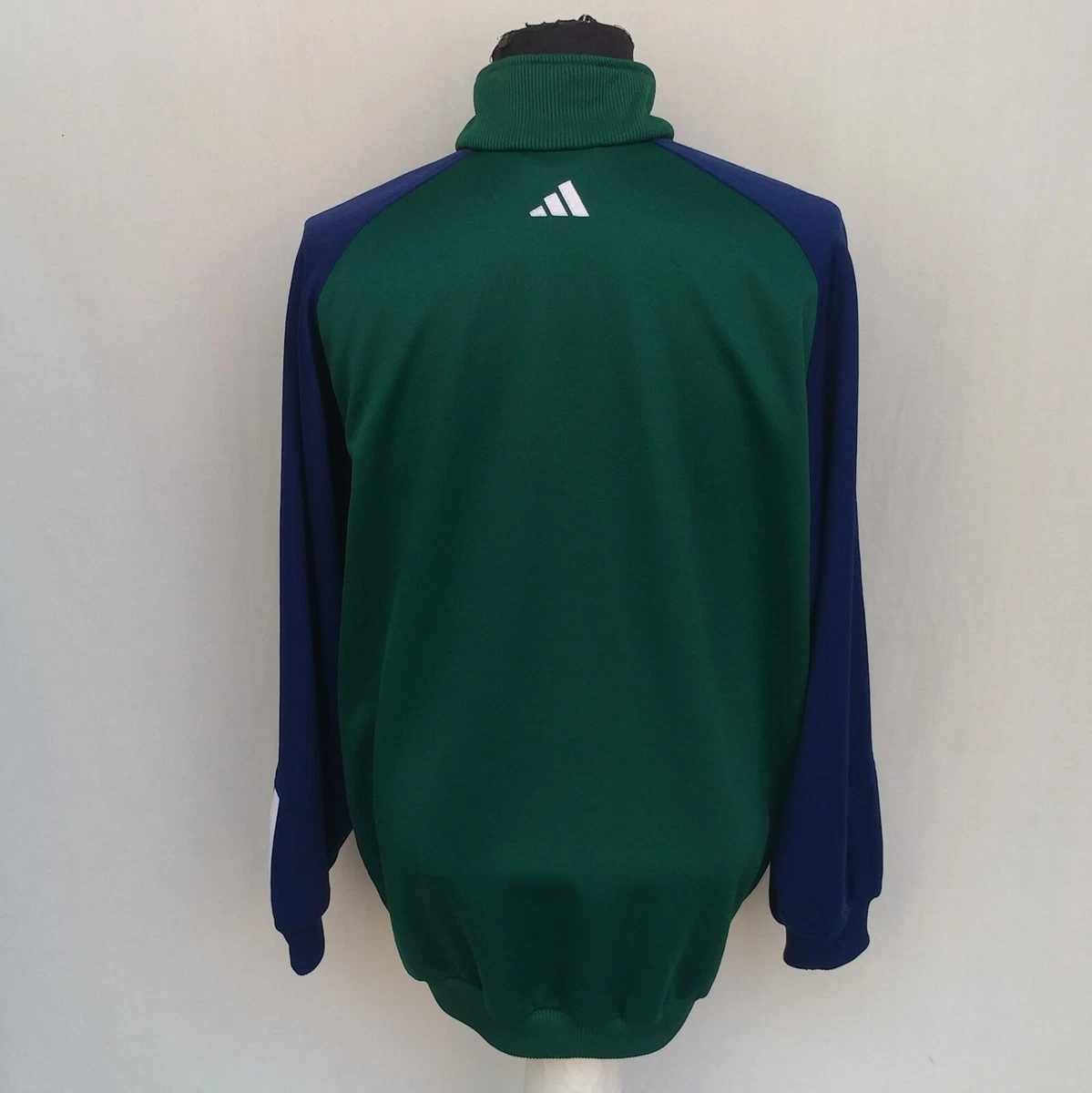 Panathinaikos 2002 2003 Adidas Football Track Top Jacket Green Blue Size Mens L