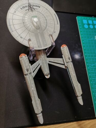 USS ENTERPRISE XL - CUSTOM DECALS Star Trek Discovery EAGLEMOSS - NO MODEL - Foto 3 di 6
