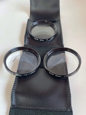 Vintage Hoya Close-up Filter Set 1 2 4 Macro Photo Magnification with Case