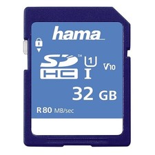 Hama SDHC | 32GB UHS-I Class1 | Super Fast Memory Card | C10 - (533x / 80Mb/s)