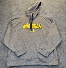 Champion University of Michigan Wolverines Hoodie Men’s XL Gray Pullover
