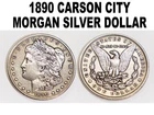 1890 CC Carson City Morgan Silver Dollar VERY NICE CONDITION!