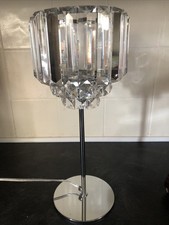 Gorgeous Laura Ashley Vienna Side Table Lamp Elegant Boutique Ex Cond Glass