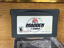 EA Sports Madden NFL 2003 Gameboy Advance Cartridge Game Football Tested