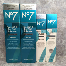 Lot of 4 No7 Protect Perfect Intense Advanced Serum Advanced Eye Cream
