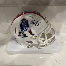Demario Douglas Autographed Signed New England Patriots Mini Helmet Beckett COA
