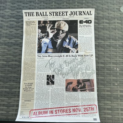 The Ball Street Journal Newspaper Vol. CCLI No. 63 E-40 Cover Issue