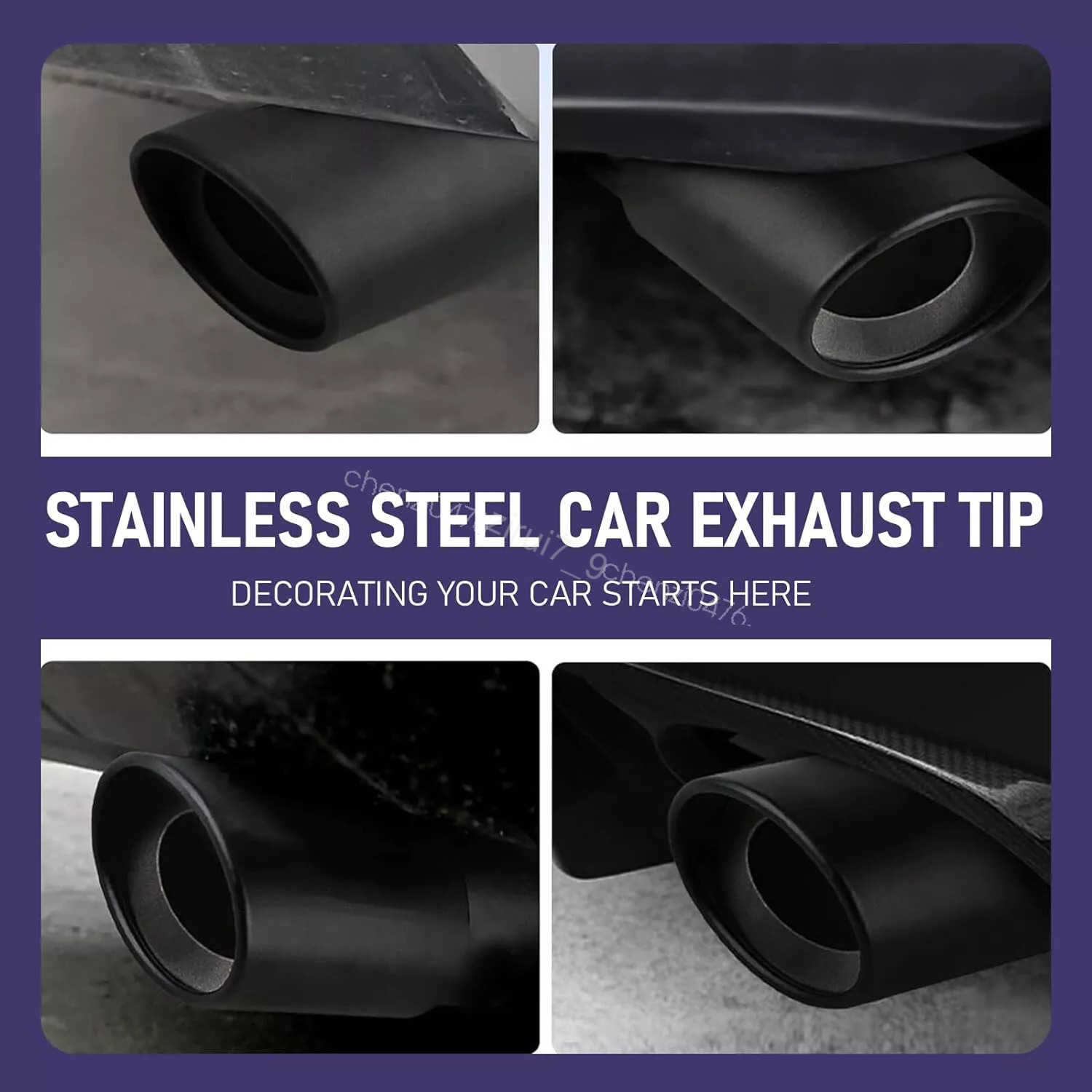 FOR 1991 Acura NSX 2Pcs StainlessSteel Exhaust Pipe Tail Muffler TipChrome