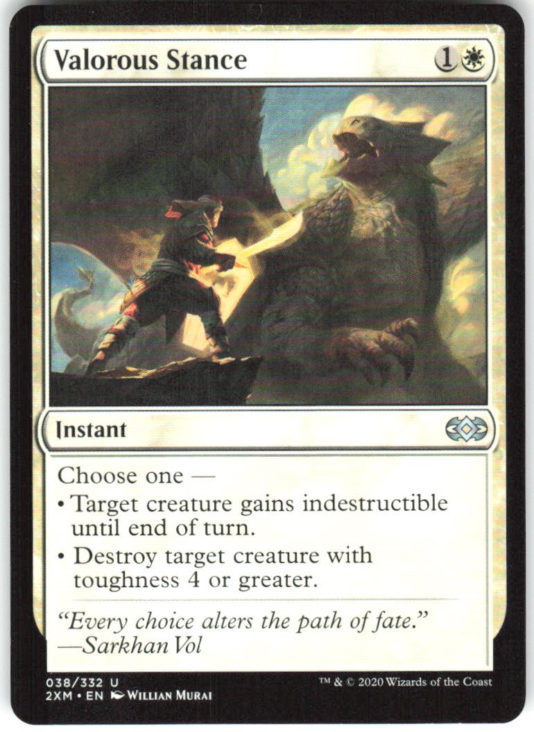 Valorous Stance 38 Double Masters Magic: The Gathering LP MTG English Card