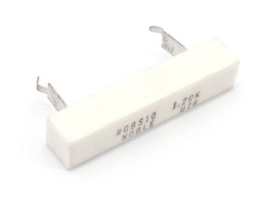 NOBLE RGBS10 1.2R Ohm 10% 10W Cement-Filled Fixed Resistor Snap-In Resistor