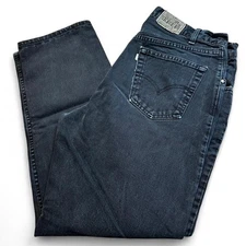 Vintage 90s Levi's silvertab relaxed punk skater grunge blue jeans 36x31