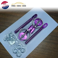 Aluminum Bonnet Hood Pin Pins Lock Hood Pin Latch Kit for Racing Sport Universal
