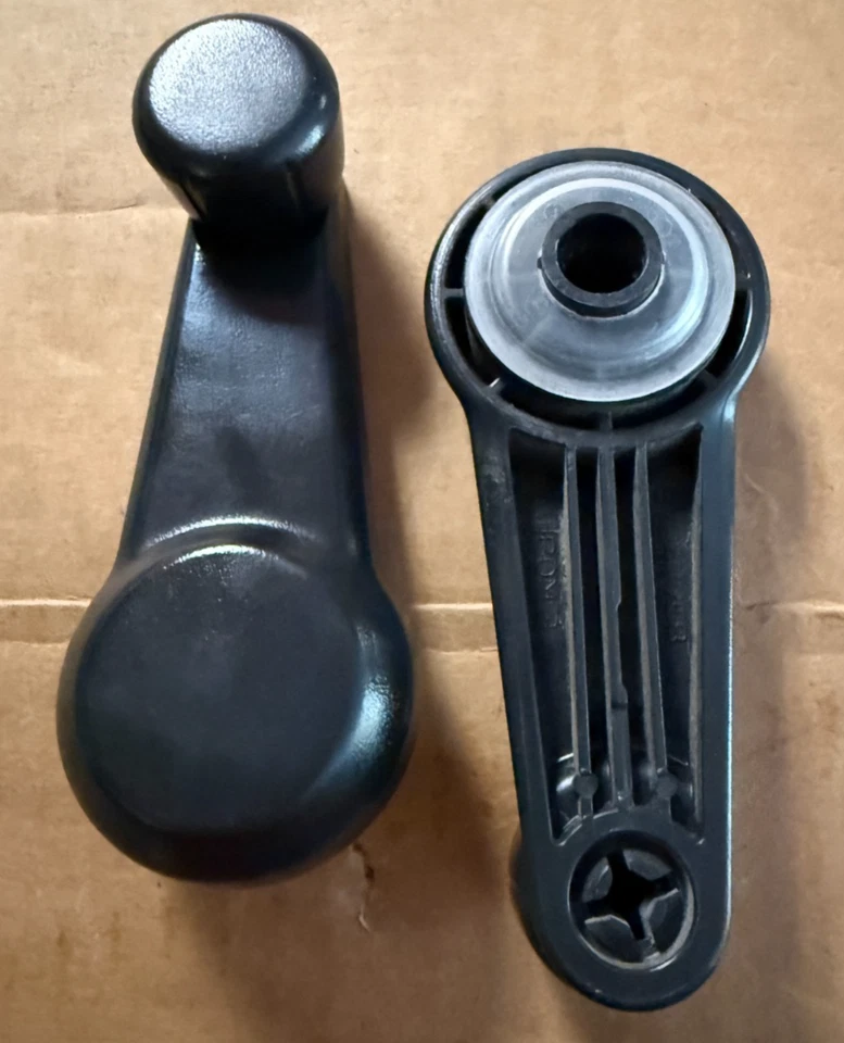 Par de manivela de ventana interior Chevy Colorado/GMC Canyon 04-12 negras Foto 2 de 2