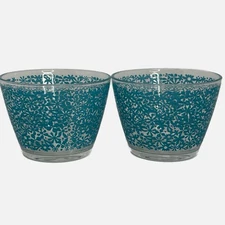 Vintage IKEA Ideel Daisy Print Clear Berry Bowl Made in France