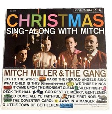 Mitch Miller Christmas Sing Along With Mitch LP Columbia 6 Eye Stereo with Book
