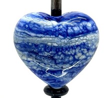 Heart Handmade Lampwork Glass Beads From Murano OOAK Tamara Yarilo Brand 1 Pcs