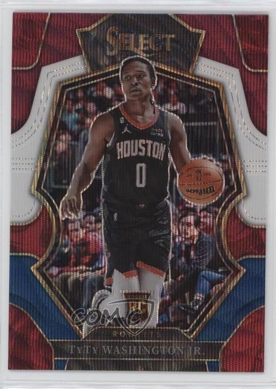 2022-23 Panini Select Premier Level Tri-Color Prizm TyTy Washington Jr #168 1hs9