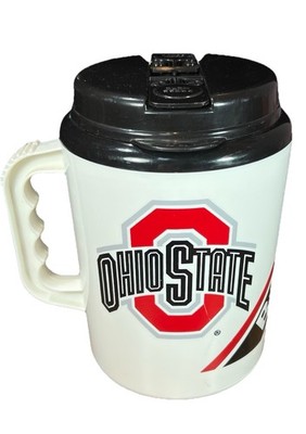 RARE Version Vintage Ohio State Buckeyes BETRAS USA Giant Jumbo 52 oz Travel Mug