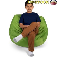 Durable Bean Bag Chair Stain Resistant SmartMax Fabric Perfectly Filled Kids New