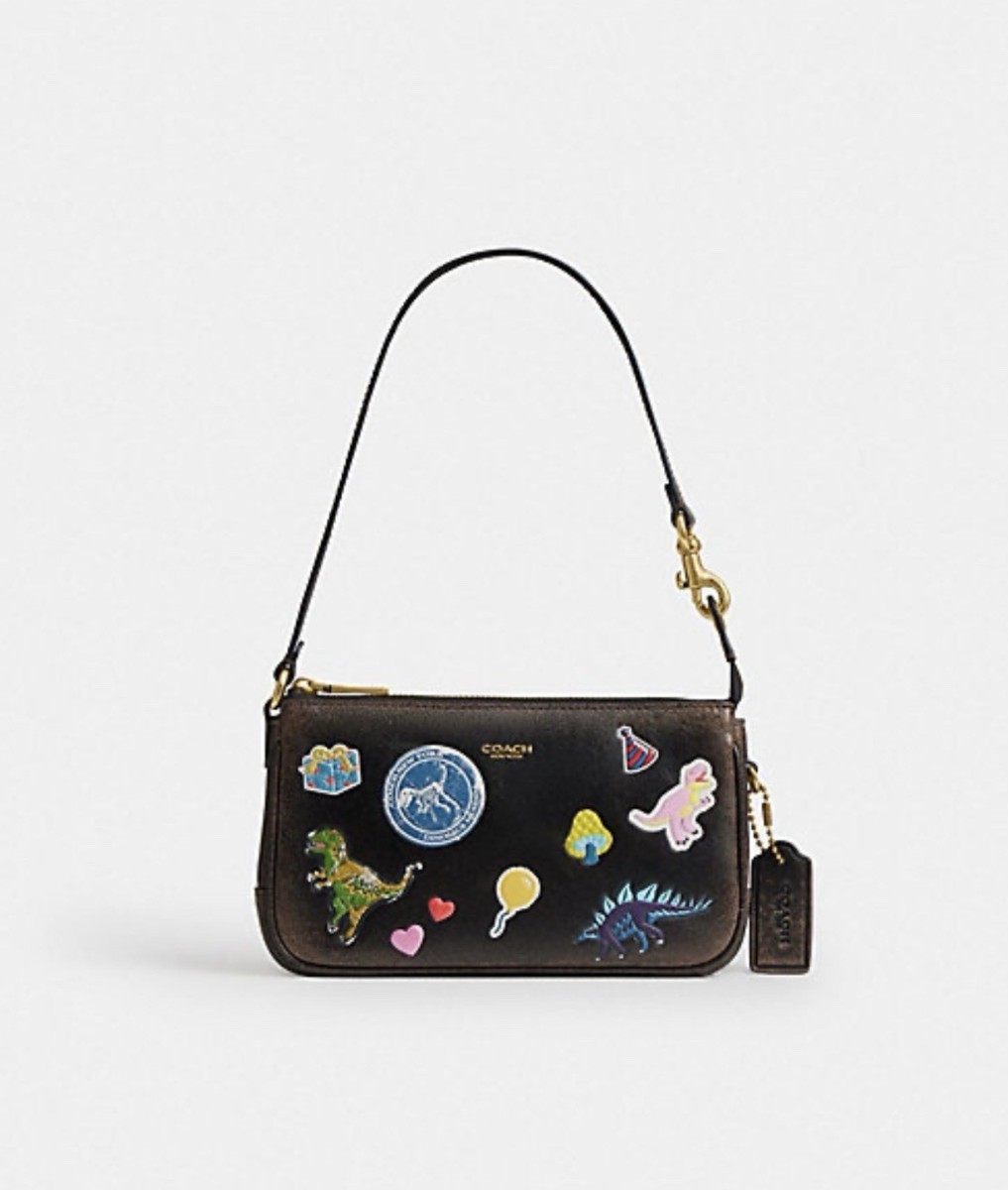 Coach Official Plaza Bag 18 - Loved Leather Sticker Print CEG45