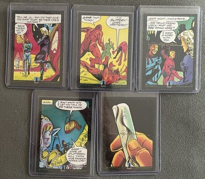5 Card Autographed David Lapham Plasm Cards Eisner Award Stray Bullets Creator