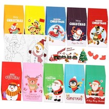 100 Pcs Christmas Coloring Pages for Boys Girls Mini Xmas Coloring Page Bulk
