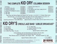 KID ORY - COMPLETE COLUMBIA SESSION 1946 NEW CD